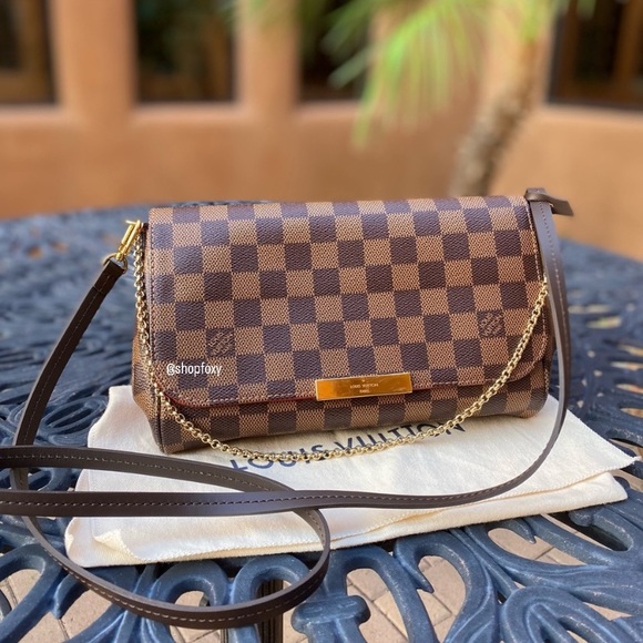SOLD Louis Vuitton Favorite MM Damier Ebene Crossbody
